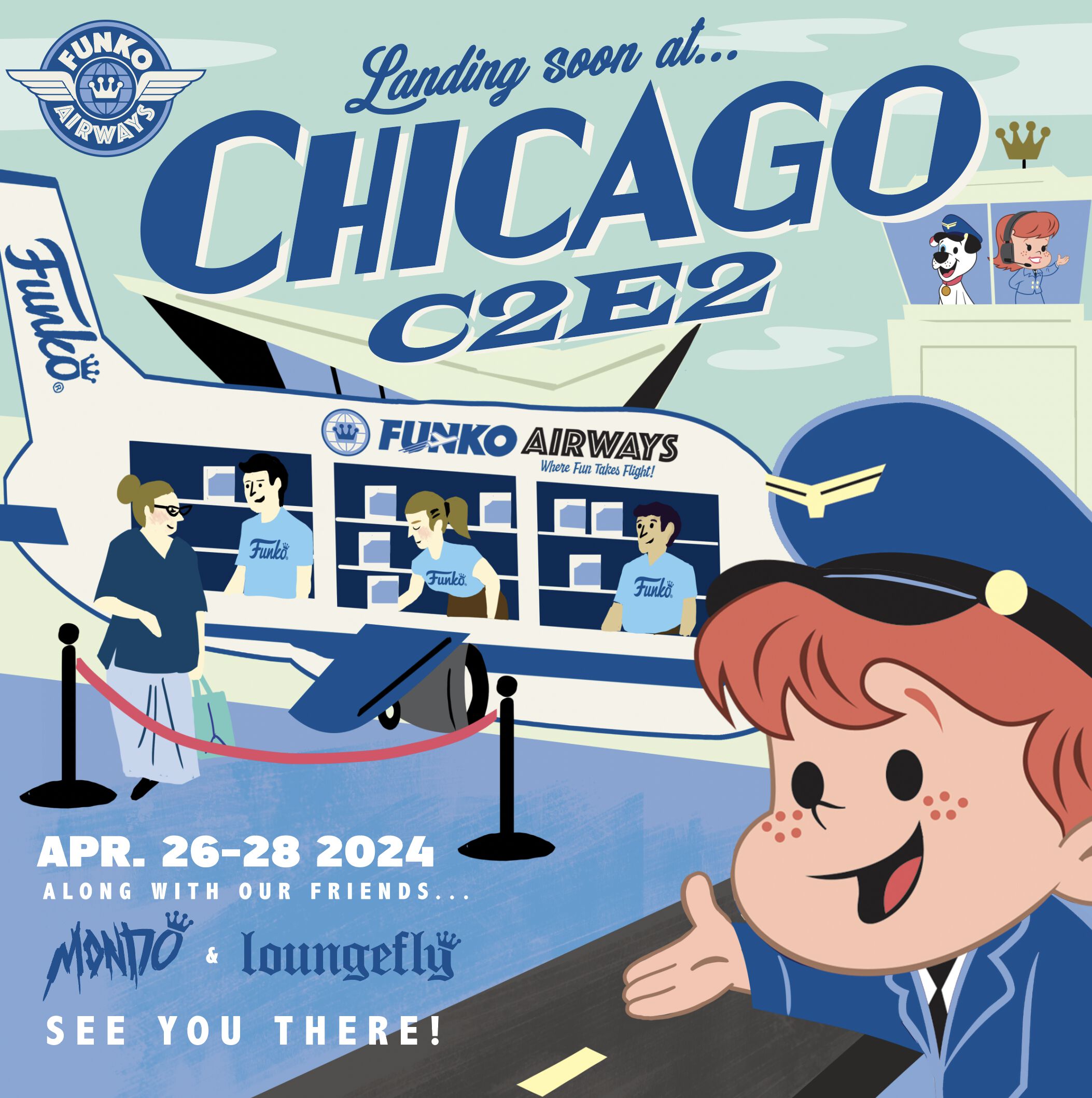 Funko Airways Takes Off at Chicago Comic and Entertainment Expo 2024